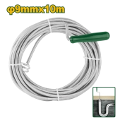 Тросс-змеевик для прочистки канализационных труб 10м/9мм; Jadever