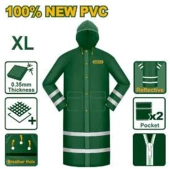 Плащ-дождевик со светоотражающими полосами, размер XL JDRC40XL Jadever