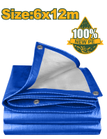 Copertină ușoară, din polietilenă, impermeabilă, 100% PE 110 g/m² 6m*12m JDTQ1162 Jadever