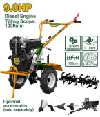Дизельный культиватор  9,0HHP 418CC 1350mm; JDTL3A135 Jadever