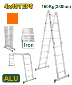 Лестница мультифункциональная 4 секции по 4 ступени 4,45 м JDLD7H44 Jadever