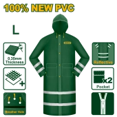 Плащ-дождевик со светоотражающими полосами, размер L JDRC400L Jadever