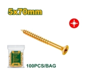 Șurub pentru PAL, lemn, cu cap înecat, Posidriv; 5*70 mm; 100 buc. per pungă JDXS5943 Jadever