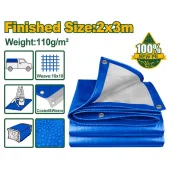 Тент легкий, плетеный полиэтиленовый, водонепроницаемый 2*3м 110гр/м²; JDTQ1823 Jadever