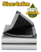 Copertină de protecție din polietilenă țesută (PE) 180g/m² 4m*6m JDTQ8046 Jadever