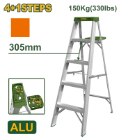 Scară din aluminiu cu trepte, capacitate de încărcare 150 kg JDLD4H05 Jadever