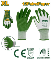 Перчатки с манжетой с латексным покрытием XL JDXG3802 JADEVER