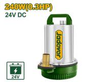 Pompă submersibilă DC 24 V CC 240W 0.3 CP 67 L/min JDWPQDC24 Jadever