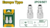 Набор соединителей для быстрого подключения пневмо-шлангов 2 шт 1/4" (F) JDQP2970 Jadever