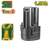 Аккумулятор Li-Ion 12V 1,5AH USB TYPE-C для шуруповерта JDCDS520 Jadever