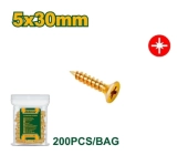 Шуруп для ДСП, дерева, с потаем, Posidriv; 5*30 мм; 200 шт в пакете JDXS5941 Jadever