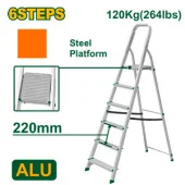 Лестница стремянка на 6 ступени для хозяйственных нужд, 1,22 м 120 кг JDLD3H06 Jadever