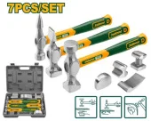 Набор молотков и наковален для кузовных работ, 7 единиц JDHZ1D07 Jadever