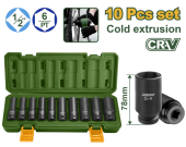 Набор глубоких ударных головок 1/2", 10 шт. JDMS2D02 Jadever