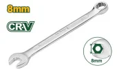 Ключ гаечный комбинированный CRV 8mm; JDSA1108 Jadever