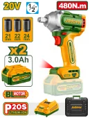 Гайковерт на аккумуляторе 0-2200rpm 480-600Nm 3Ah JDCD1B48 Jadever