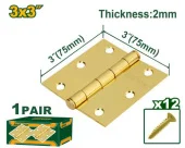 Balamale pereche 75*75 mm 2 mm + 12 șuruburi JDYD3530 Jadever