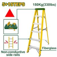 Scară pliantă cu o singură latură, cu 5+1 trepte JDLD0906 Jadever