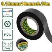 Лента электроизоляционная PVC 0,13 мм*18 мм*9.15 м черная JDPN1103 Jadever