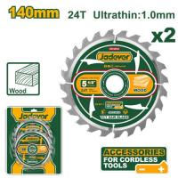 Set de lame de ferăstrău pentru lemn 140*16 mm 24 dinți (2 buc) JDTC3K14 Jadever