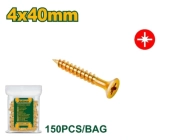 Шуруп для ДСП, дерева, с потаем, Posidriv; 4*40 мм; 150 шт в пакете JDXS5922 Jadever