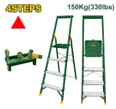 Лестница бытовая из алюминия 4 ступени с площадкой 0,85 м JDLD1H04 Jadever