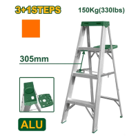 Scară din aluminiu cu 4 trepte Jadever JDLD4H04, capacitate de încărcare 150 kg