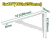 Suport ranforsat pentru rafturi de 250*160 mm; JDZJ3325 Jadever
