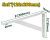 Suport de raft ranforsat 120*200 mm JDZJ2320 Jadever