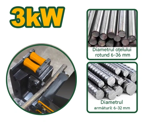 Mașină de tăiat armături Jadever 3kW 380V 50Hz 6-32mm JDSBC1A40
