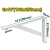 Suport ranforsat pentru rafturi de 250*160 mm; JDZJ2325 Jadever