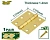 Balamale pereche 75*75mm 1.4mm + 12 șuruburi JDYD1530 Jadever