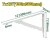 Suport ranforsat pentru rafturi de 300*190 mm; JDZJ3330 Jadever