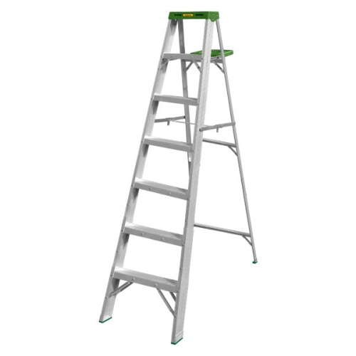 Scară din aluminiu cu 7 trepte Jadever JDLD4H07, capacitate de încărcare 150 kg