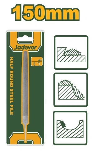 Pilă metalică, semirotundă, 150 mm, JDFE1626 Jadever