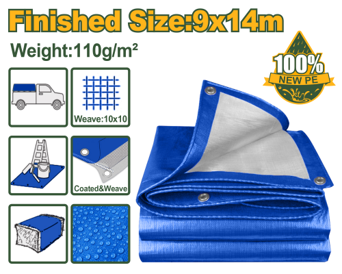 Copertină ușoară, din polietilenă, impermeabilă, 100% PE 110 g/m² 9m*14m JDTQ1194 Jadever