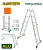 Scară multifuncțională din aluminiu 4 * 3 trepte; 3 m 150 kg JDLD7H43 Jadever