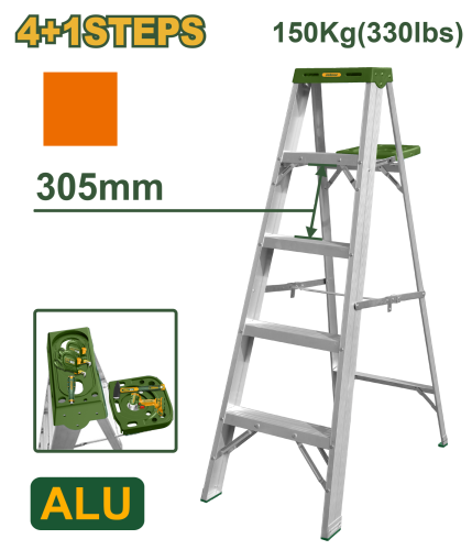 Scară din aluminiu cu trepte, capacitate de încărcare 150 kg JDLD4H05 Jadever