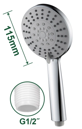 Комплект для душа ABS Chrom 1/2" 1,5m 5 режимов JDSHS3403 Jadever