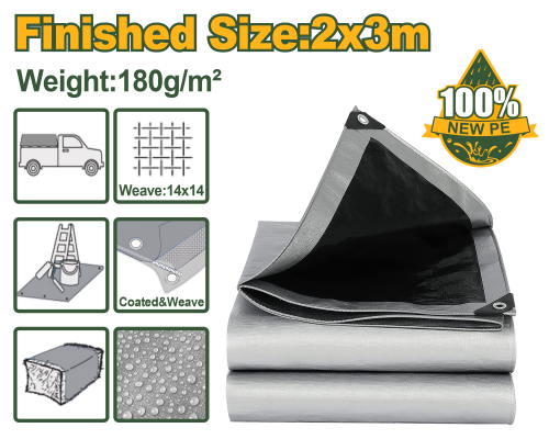 Copertină de protecție din polietilenă țesută (PE) 180g/m² 2m*3m JDTQ8023 Jadever
