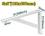 Suport ranforsat pentru rafturi 200*120 m; JDZJ3320 Jadever