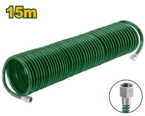 Шланг спиральный для компрессора 15 м 5-8 мм JDQG1915 Jadever