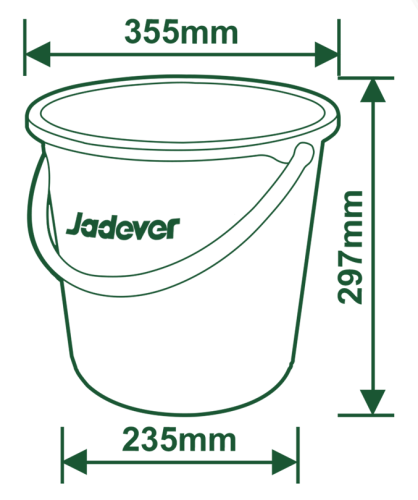 Găleată de plastic 15L JDBU1315 Jadever