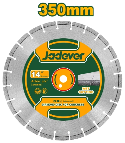 Алмазный диск для напольной пилы 350mm*25,4mm JDDC3502 Jadever