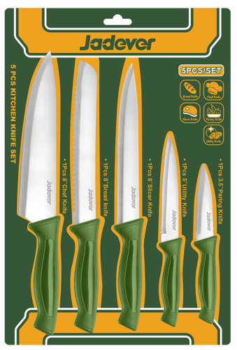 Set de cuțite de bucătărie Jadever JDKK1K51, format din 5 piese