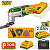 JADEVER JDMUP5023 Mașină de renovat multifuncțională fără fir 20V 5000-20000rpm+1 baterie
