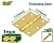 Balamale pereche 75*75 mm 2 mm + 12 șuruburi JDYD3530 Jadever