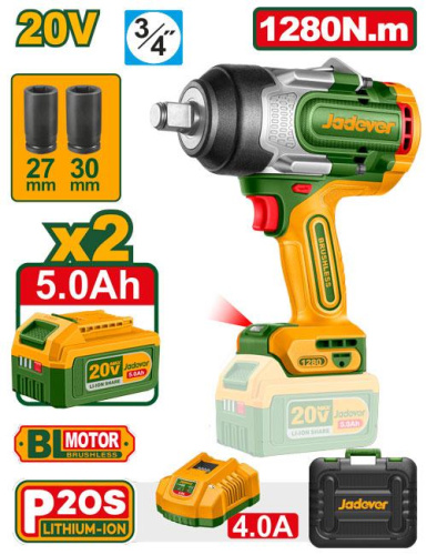 Cheie de impact fără fir 1280Nm 20V JDCD1B1285 Jadever