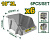 Set de 6 recipiente de depozitare 3L JDTB0603 Jadever
