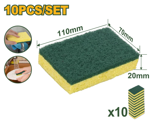 Губка для затирки швов 110*70*20 mm 10 штук JDGSP2901 Jadever